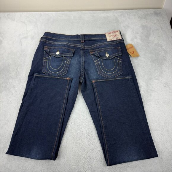 True Religion NWT Men's Sz 38x34 Ricky Flap 34 Relaxed Straight SN 105446 Denim - Picture 12 of 12